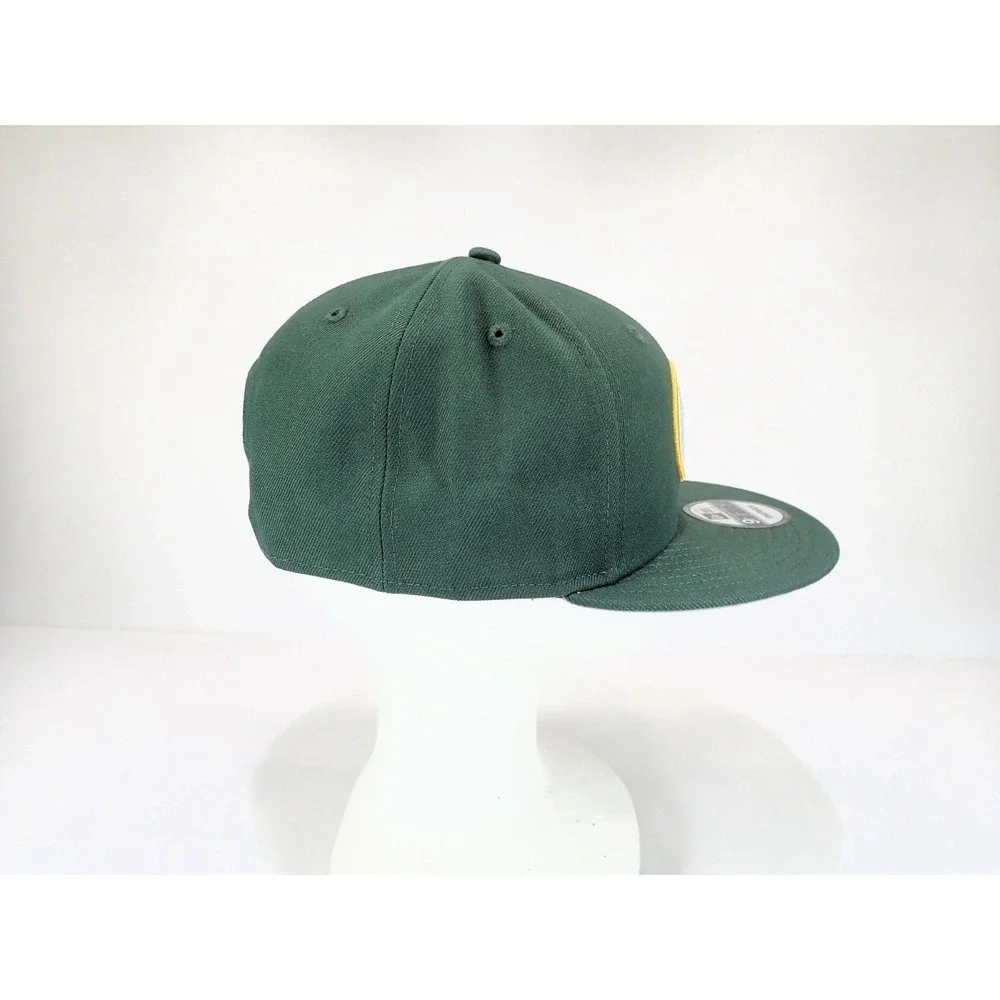 New Era 9FIFTY Green Bay Packers Snapback Hat NFL Green Gold Flat Bill